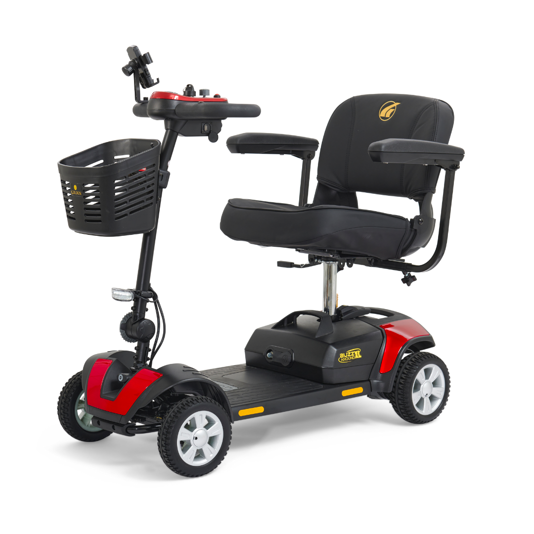 Golden Technologies Buzzaround XL 4-Wheel Long Range Mobility Scooter - Senior.com Mobility Scooters